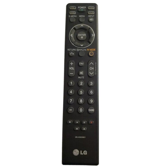 LG Remote MKJ40653801 42LG30 47LG50 42LG60 47LG60 47LG70 47LG90 - Picture 1 of 2